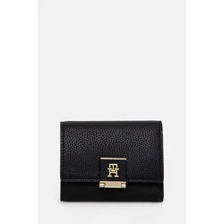 Denarnica Tommy Hilfiger ženska, črna barva, AW0AW17039