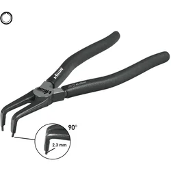 Vigor Klešta kriva V2793, 40 - 100 mm, Vrh 2.3 mm, Na skupljanje, Seger prstenovi