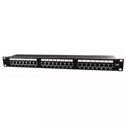 NPP-C624-002 Gembird Cat.6 24 port shielded patch panel, 19 1U