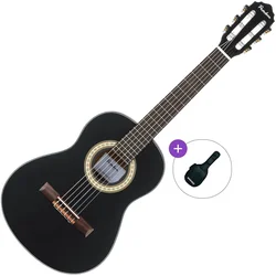 Pasadena PC-100 Basic SET Black Polovična klasična kitara za otroke