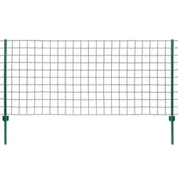Vidaxl Evro ograja iz jekla 20x0,8 m zelena