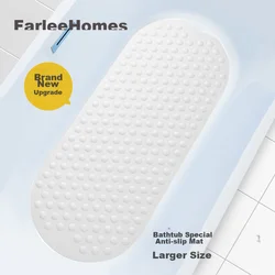 Farleenhomes Prostirka za kupatilo, 40x100cm, Bela