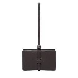 Calvin Klein Denarnica Emblem Hw Pebble Wallet On Strap LV04F1130G Rjava