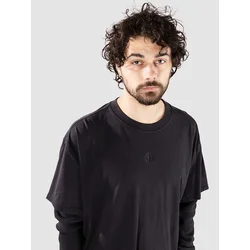 Ninth Hall Fundamental Thermal 2Fer Long Sleeve T-Shirt black