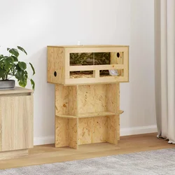 Osnovica za terarij s policom Smeđa 60 x 30 x 50 cm OSB