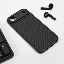 Maska za iPhone 17 Air 66 Carbon fiber crna