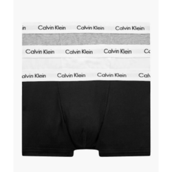 Calvin Klein 3 Pack Low Rise Trunks - Cotton Stretch 0000U2664G998