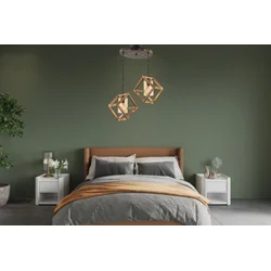 Opviq Luster Cube Double G Glass, Braon