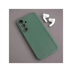 Maska za Samsung S25 FE/ S731B Carbon fiber zelena