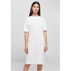 Womens dress with slit white