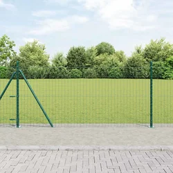 Euro Ograđivanje s Betonskom Bazom 25 x 1 m Zelena Mreža