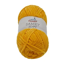 Preja SAMET - 100 g / 100 m - svetlo oranžna