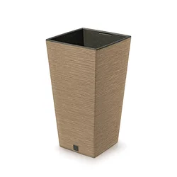 Prosperplast Saksija Furu square eco wood h350w, Braon