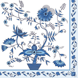 Salvete za DEKUPAŽ - Plavo cveće - 1 kom (repromaterijal za)