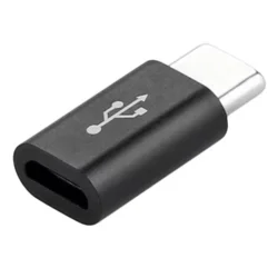 E-GREEN Adapter USB 3.1 tip C (M) - Micro USB (F) crni