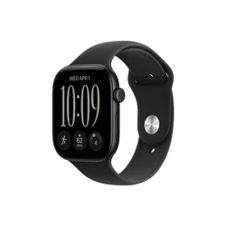 APPLE Watch Series 12 GPS 42mm Black Aluminium Case with Black Sport Band - S/M (MJEA4WF/A)