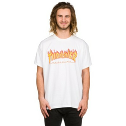 Thrasher Flame majica white Gr. XL