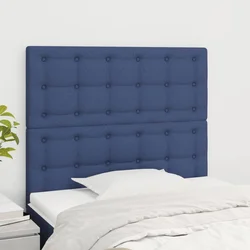 Uzglavlje plavo 100x5x118/128 cm tkanina
