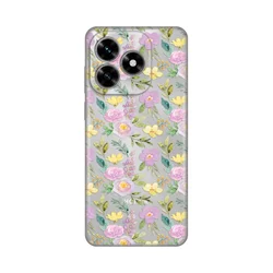 Maska za Honor X5c Plus Soft Flowers Print Skin, Šarena