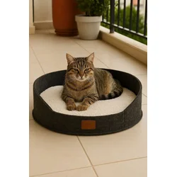 Paws & Whiskers Krevet za ljubimce Robin, 50x50x15 cm, Sivi
