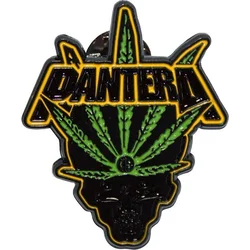 Pantera Leaf Skull Odznak 40 mm