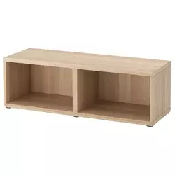 BESTA Okvir, belo b. im. hrastovine, 120x40x38 cm