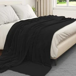 Pokrivači za bacanje 6 pcs Crna 240 x 270 cm Runo