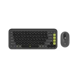 LOGITECH Set tastatura i miš POP Icon Combo. Bežični, US, Sivi