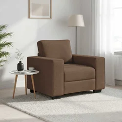 Sofa fotelja smeđa 100x77x82 cm tkanina