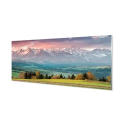 tulup.si Steklena slika Top box 140x70 cm 4 obešalnika