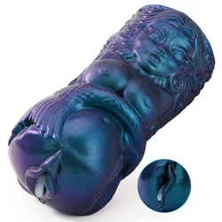 SuperLove Soft Mermaid 3D Texture Silicone Masturbator