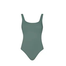 SUNFLAIR Enodelne kopalke temno zelena