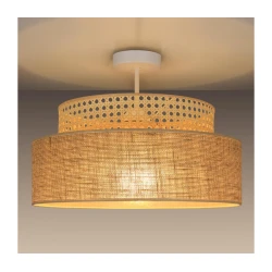 Nadgradni lestenec BOHO 1xE27/60W/230V ratan