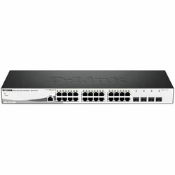 D-Link DGS-1210-28/ME/E mrežni prekidač Upravljano L2+ Gigabit Ethernet (10/100/1000) 1U Crno, Sivo