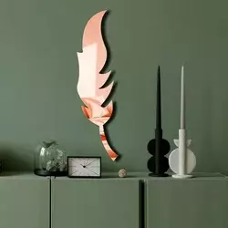 Wallity Ogledalo Ozgl524, 18x65 cm, Rose-gold