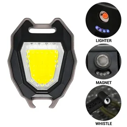 LED lampa privezak/ otvarac za flase sa upaljacem/ crna