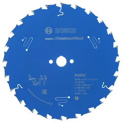 Bosch List kružne testere Expert for Construct Wood 184 x 16 x 2,0 mm, 24 2608644138, 184 x 16 x 2,0 mm, 24