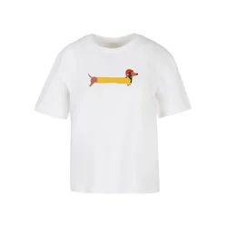 Merchcode Majica Christmas Dog  rjava / rumena / rdeča / bela