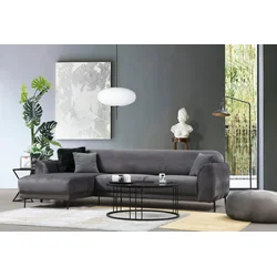 Atelier del Sofa Ugaona garnitura 96x85x287cm Antracit