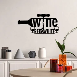 Wallity Zidna dekoracija Red & White, 58x27cm, Crna