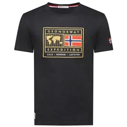 Geographical Norway Muška majica Jofoten db 254, Crna