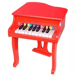 Dječji drveni klavir Classic World – Dječji Royal, crveni