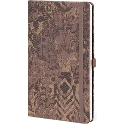 Notes 13x21cm linije 192strane s gumicom Shabby Brown Texture
