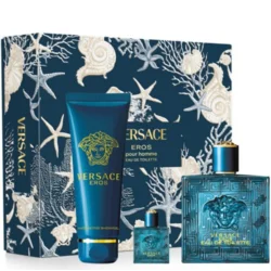 Versace Muški parfemski set Eros, EDP, 100 ml+Gel za tuširanje, 150 ml+ Mini EDP, 5 ml