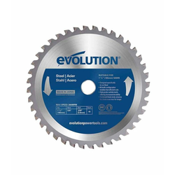 EVOLUTION Žagin list, 185mm 40 zob, TCT, za jeklo