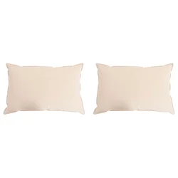 Jastuk 2 pcs Bež 40 x 80 cm Kapok vlakno