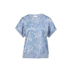 comma casual identity Majica  modra / jabolko / bela
