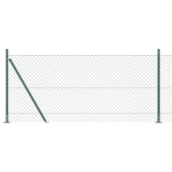 Ograde od lanca s betonskom podlogom 10 x 1 m Zelena Mreža