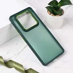 Maska za Xiaomi Redmi Note 14 Pro 4G Shining Camera tamno zelena