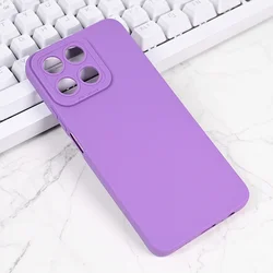 Maska za telefon Honor 200 Smart/Honor X7c SILIKON PRO CAMERA, Ljubičasta